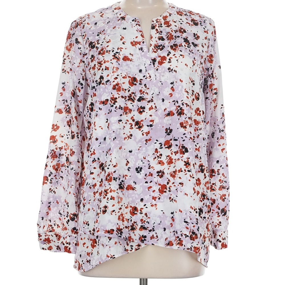 Floral Women's Top - Red and Purple